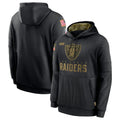 Parkc LV.Raiders Black Salute to Service Hoodies Limited Game Blank Player Stitched Jerseys
