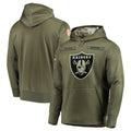 Parkc LV.Raiders Olive Salute to Service Pullover Hoodies Home Game Blank Player Stitched Jerseys