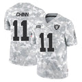 Parkc LV.Raiders #11 Jeremy Chinn Player Arctic Camo Salute To Service Limited Game Stitched Jerseys