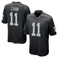 Parkc LV.Raiders #11 Jeremy Chinn Player Black Home Game Stitched Jerseys