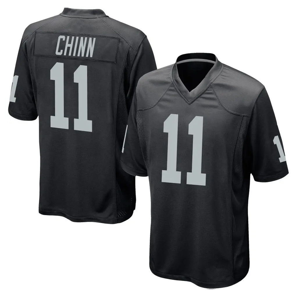 Parkc LV.Raiders #11 Jeremy Chinn Player Black Home Game Stitched Jerseys