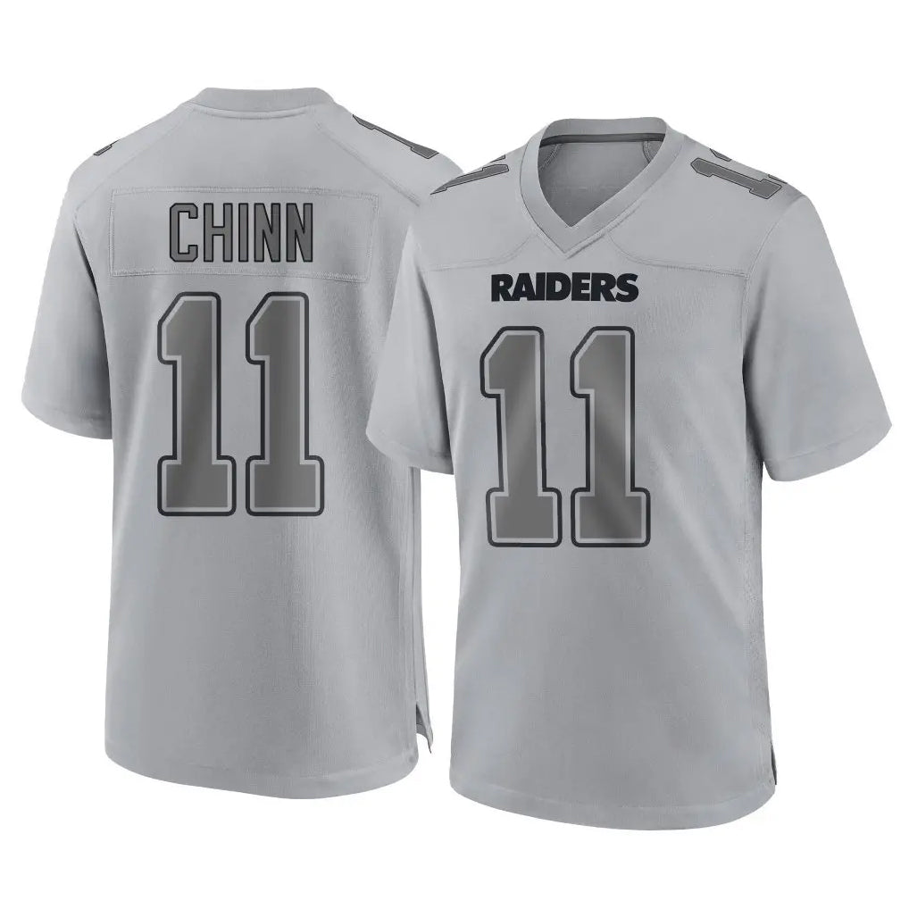 Parkc LV.Raiders #11 Jeremy Chinn Player Gray Atmosphere Fashion Limited Game Stitched Jerseys