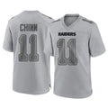 Parkc LV.Raiders #11 Jeremy Chinn Player Gray Atmosphere Fashion Limited Game Stitched Jerseys