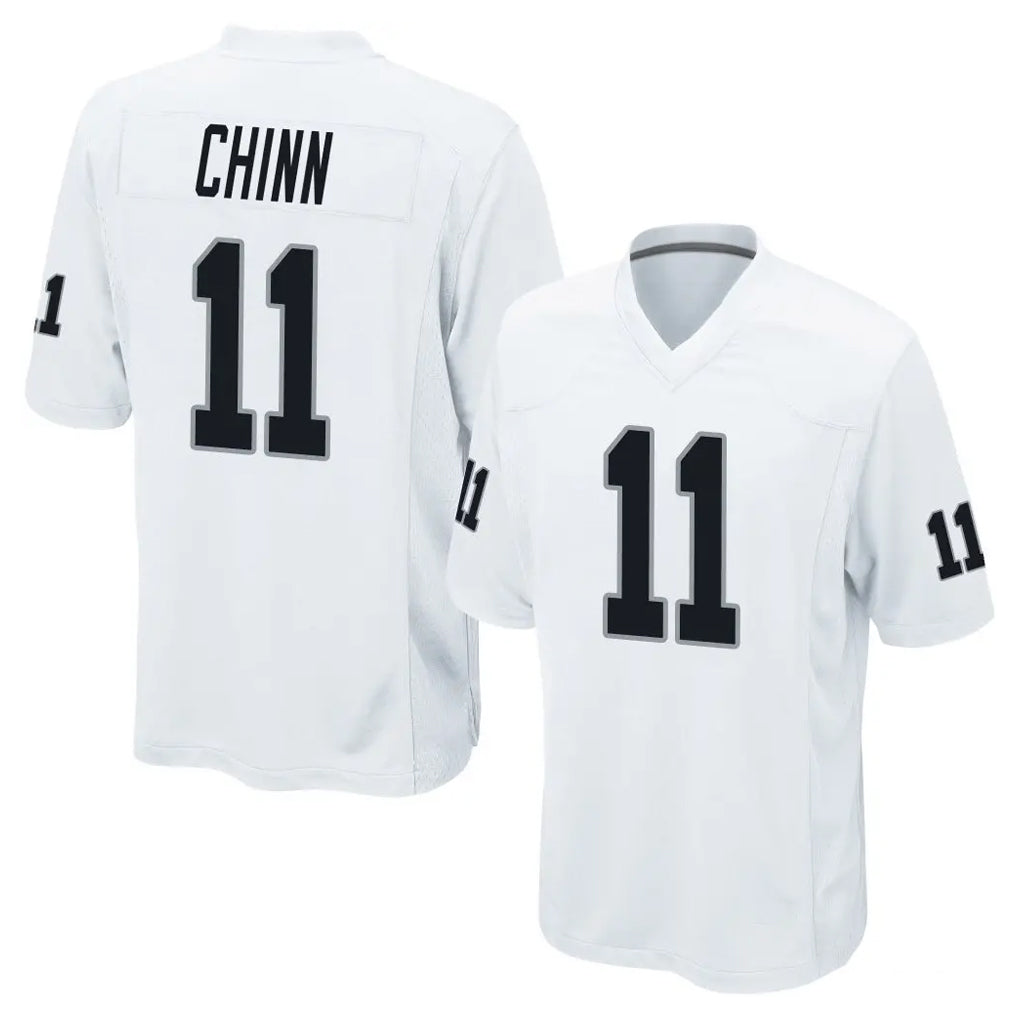 Parkc LV.Raiders #11 Jeremy Chinn Player White Home Game Stitched Jerseys