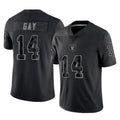 Parkc LV.Raiders #14 Matt Gay Player Black Reflective Limited Game Stitched Jerseys