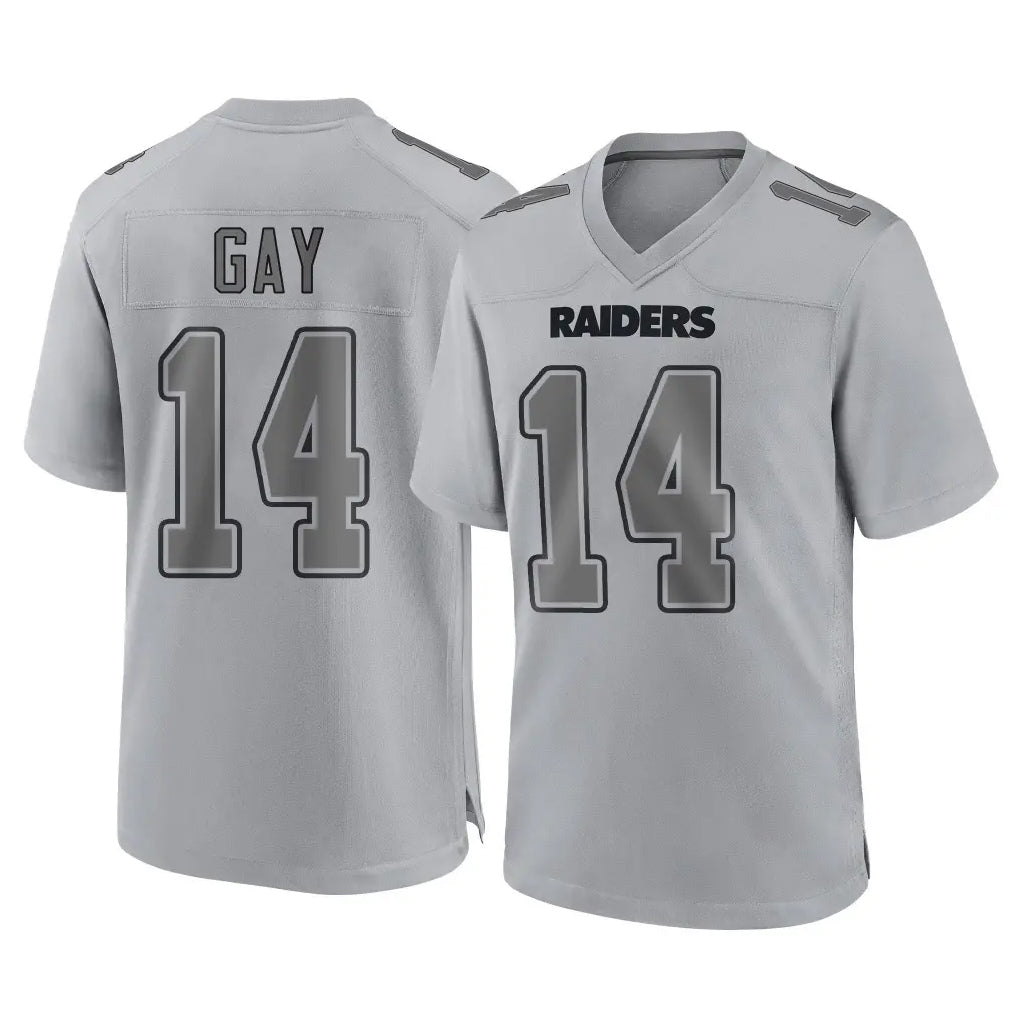 Parkc LV.Raiders #14 Matt Gay Player Gray Atmosphere Fashion Limited Game Stitched Jerseys