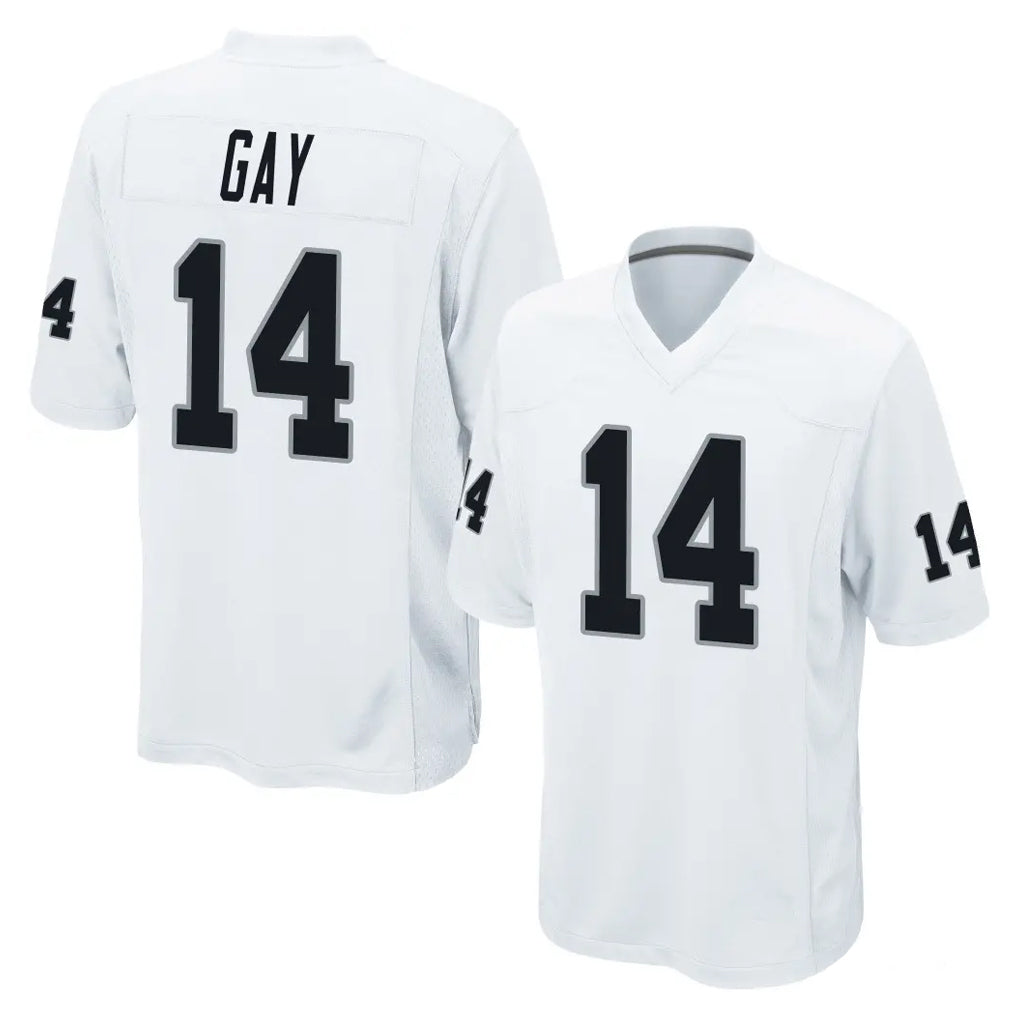 Parkc LV.Raiders #14 Matt Gay Player White Home Game Stitched Jerseys