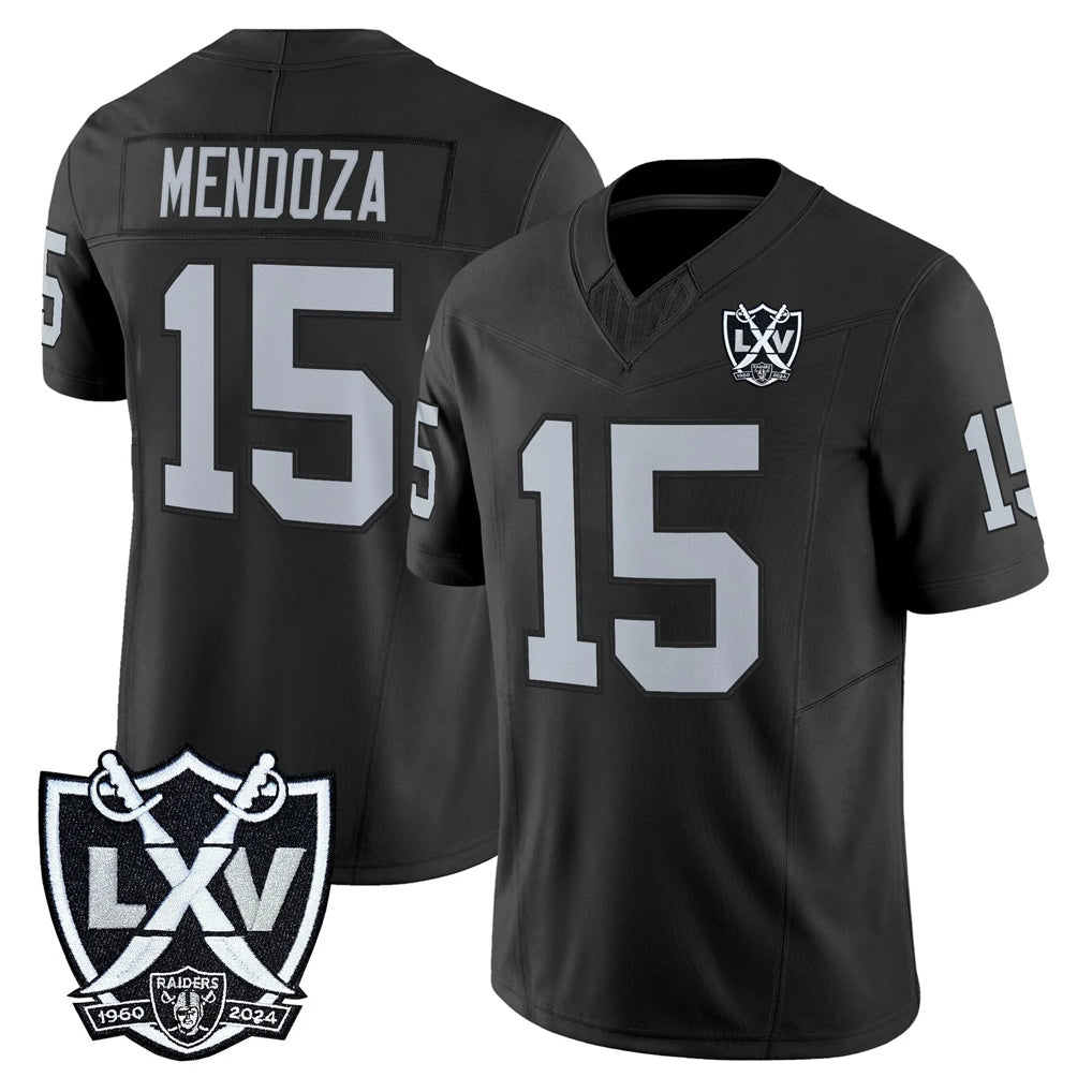 Parkc LV.Raiders #15 Fernando Mendoza Player Black 2026 Vapor Limited Home Game Stitched Jerseys