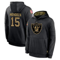 Parkc LV.Raiders #15 Fernando Mendoza Player Black Salute to Service Hoodies Limited Game Stitched Jerseys