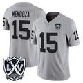 Parkc LV.Raiders #15 Fernando Mendoza Player Gray 2026 Vapor Limited Home Game Stitched Jerseys