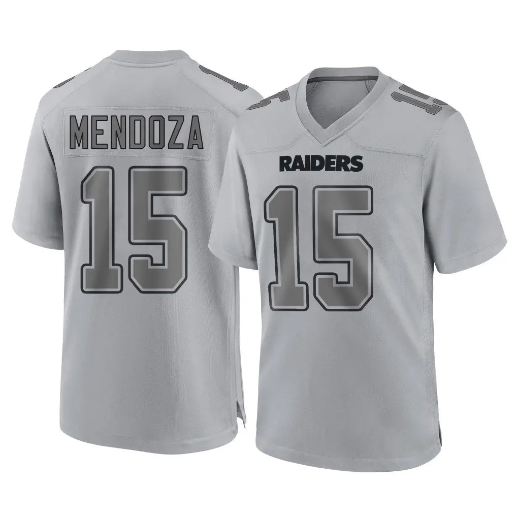 Parkc LV.Raiders #15 Fernando Mendoza Player Gray Atmosphere Fashion Limited Game Stitched Jerseys