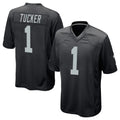 Parkc LV.Raiders #1 Tre Tucker Player Black Home Game Stitched Jerseys