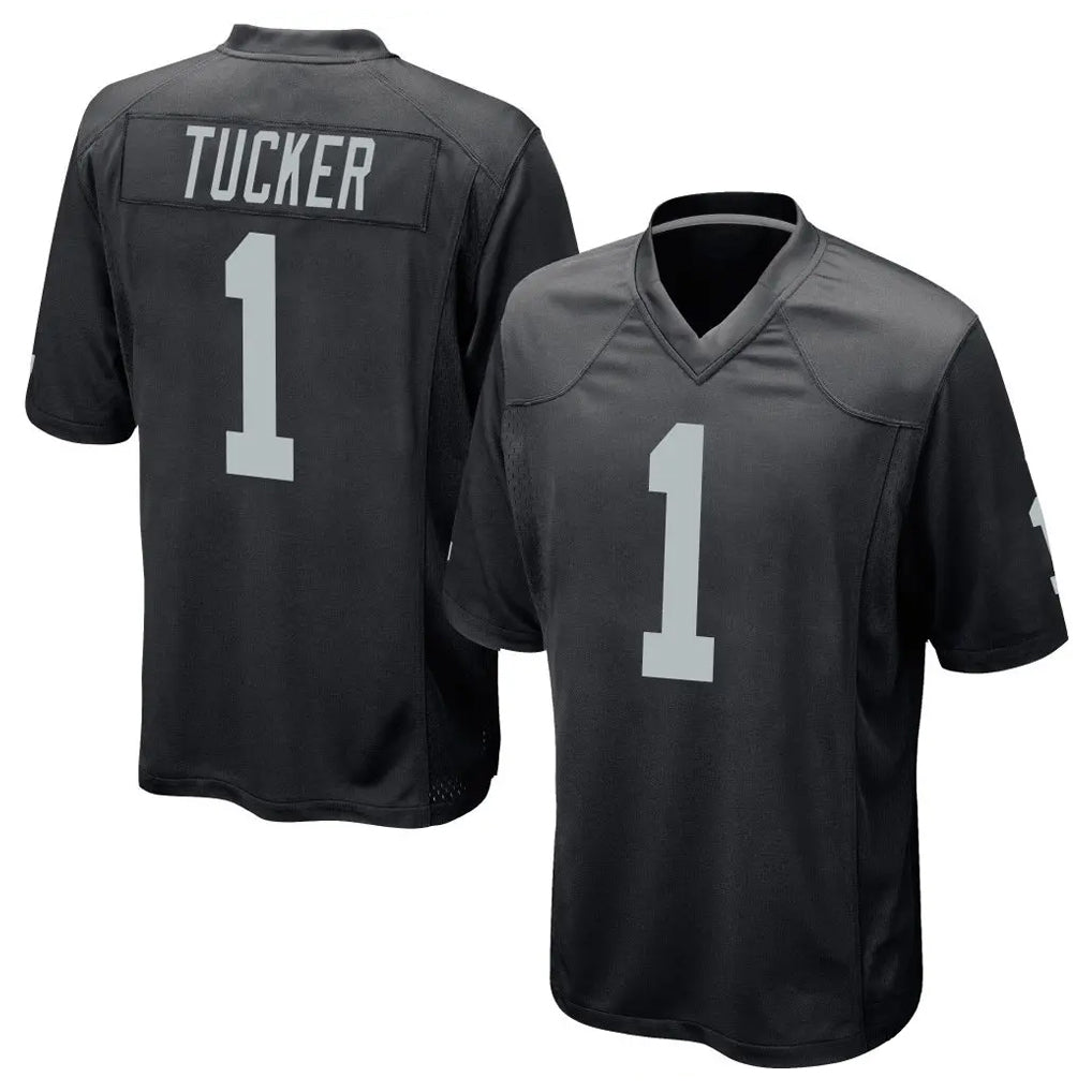 Parkc LV.Raiders #1 Tre Tucker Player Black Home Game Stitched Jerseys