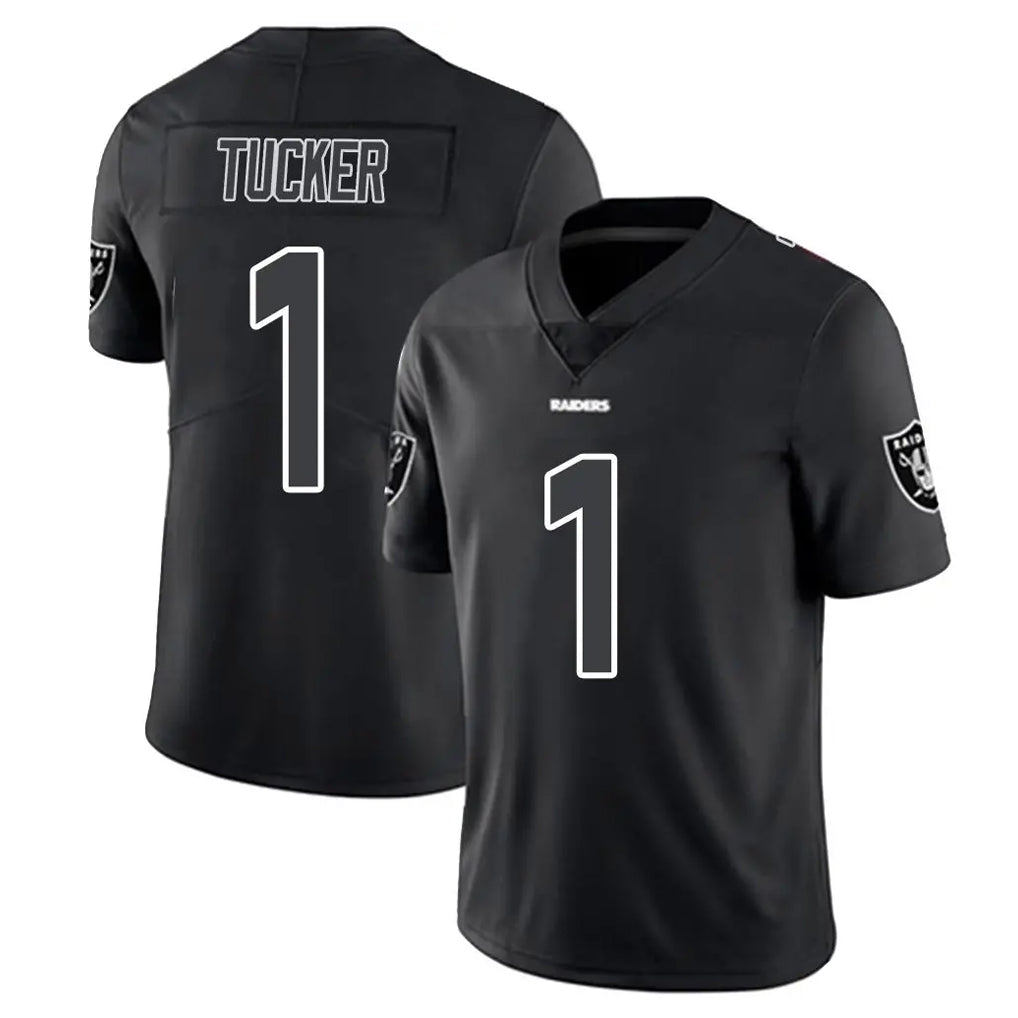 Parkc LV.Raiders #1 Tre Tucker Player Black Limited Black Impact Home Game Stitched Jerseys