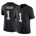 Parkc LV.Raiders #1 Tre Tucker Player Black Limited Vapor F.U.S.E. Home Game Stitched Jerseys