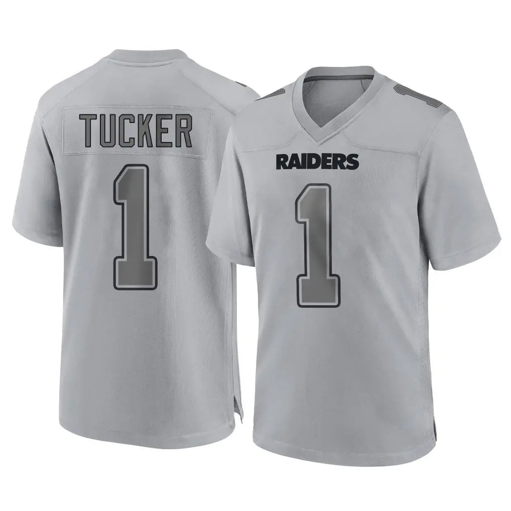 Parkc LV.Raiders #1 Tre Tucker Player Gray Atmosphere Fashion Limited Game Stitched Jerseys