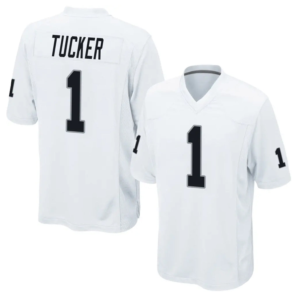Parkc LV.Raiders #1 Tre Tucker Player White Home Game Stitched Jerseys