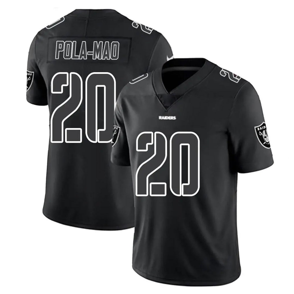 Parkc LV.Raiders #20 Isaiah Pola-Mao Player Black Limited Black Impact Home Game Stitched Jerseys