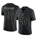 Parkc LV.Raiders #20 Isaiah Pola-Mao Player Black Reflective Limited Game Stitched Jerseys