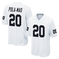 Parkc LV.Raiders #20 Isaiah Pola-Mao Player White Home Game Stitched Jerseys