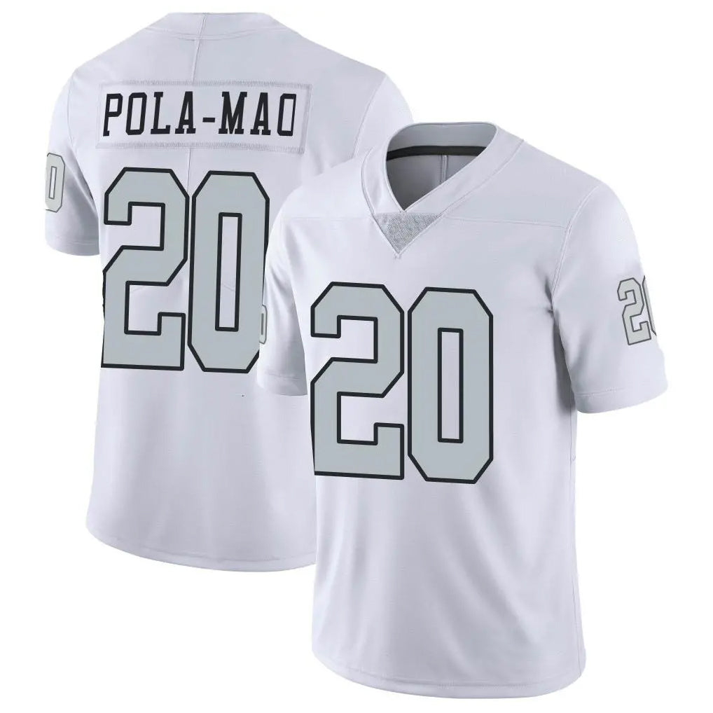 Parkc LV.Raiders #20 Isaiah Pola-Mao Player White Limited Color Rush Home Game Stitched Jerseys