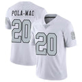 Parkc LV.Raiders #20 Isaiah Pola-Mao Player White Limited Color Rush Home Game Stitched Jerseys