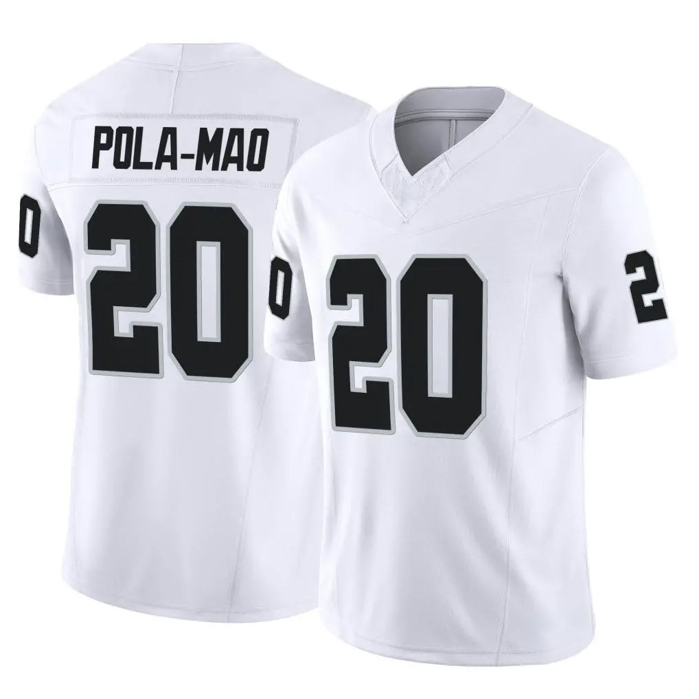 Parkc LV.Raiders #20 Isaiah Pola-Mao Player White Limited Vapor F.U.S.E. Home Game Stitched Jerseys