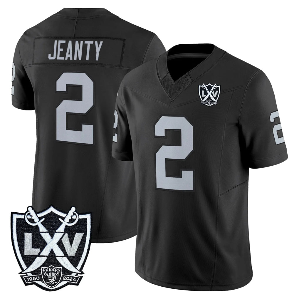 Parkc LV.Raiders #2 Ashton Jeanty Player Black 2026 Vapor Limited Home Game Stitched Jerseys