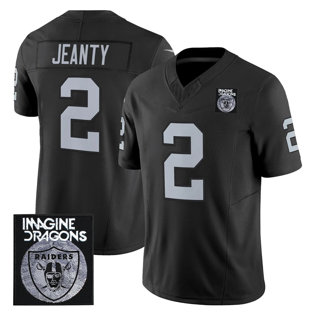 Parkc LV.Raiders #2 Ashton Jeanty Player Black Vapor Limited Home Game Stitched Jerseys