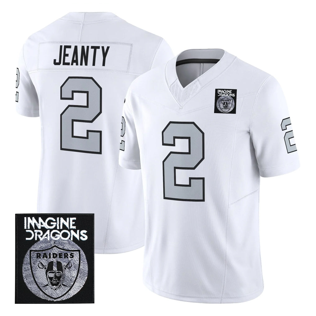 Parkc LV.Raiders #2 Ashton Jeanty Player White Vapor Limited Home Game Stitched Jerseys