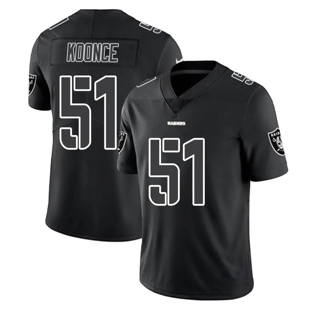 Parkc LV.Raiders #51 Malcolm Koonce Player Black Limited Black Impact Home Game Stitched Jerseys
