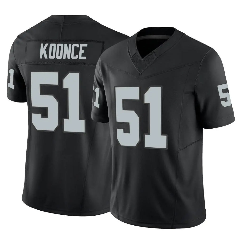 Parkc LV.Raiders #51 Malcolm Koonce Player Black Limited Vapor F.U.S.E. Home Game Stitched Jerseys
