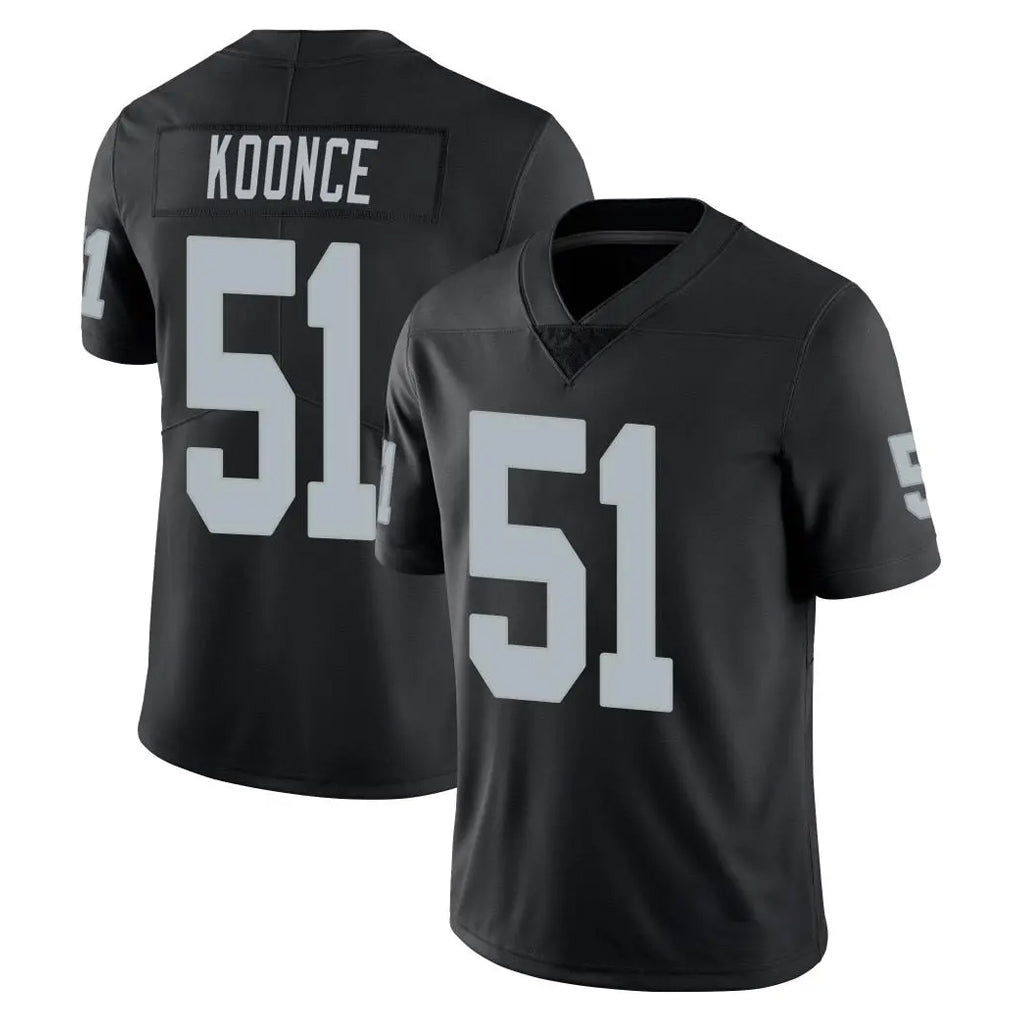 Parkc LV.Raiders #51 Malcolm Koonce Player Black Limited Vapor Untouchable Home Game Stitched Jerseys
