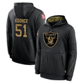 Parkc LV.Raiders #51 Malcolm Koonce Player Black Salute to Service Hoodies Limited Game Stitched Jerseys