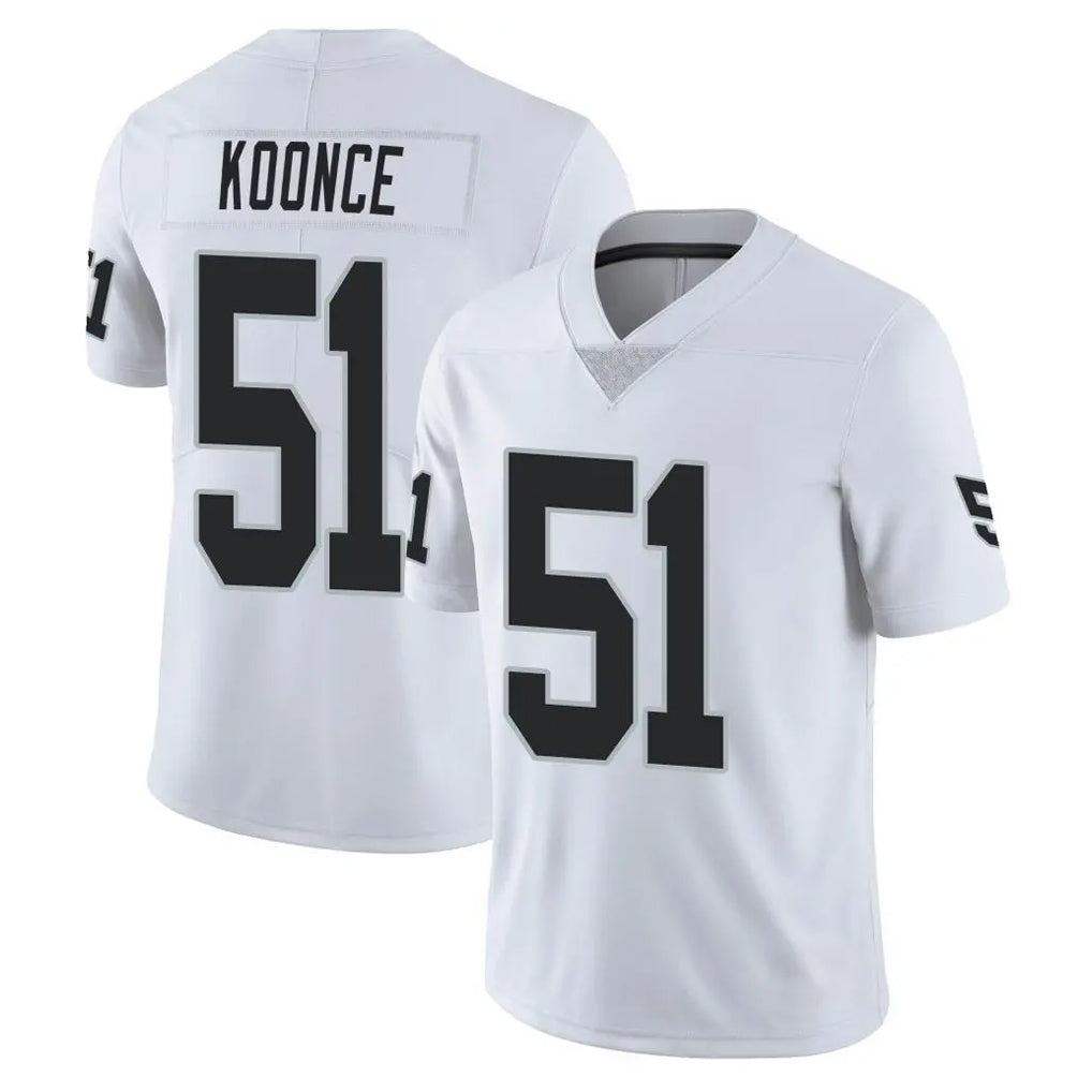 Parkc LV.Raiders #51 Malcolm Koonce Player White Limited Vapor Untouchable Home Game Stitched Jerseys