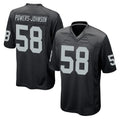 Parkc LV.Raiders #58 Jackson Powers-Johnson Player Black Home Game Stitched Jerseys