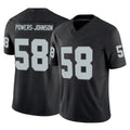 Parkc LV.Raiders #58 Jackson Powers-Johnson Player Black Limited Vapor F.U.S.E. Home Game Stitched Jerseys