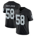 Parkc LV.Raiders #58 Jackson Powers-Johnson Player Black Limited Vapor Untouchable Home Game Stitched Jerseys