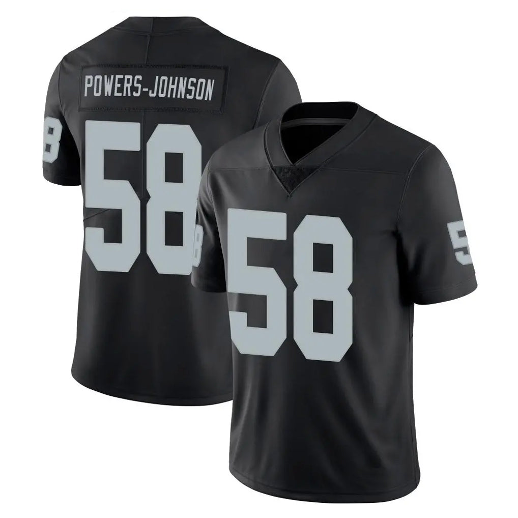 Parkc LV.Raiders #58 Jackson Powers-Johnson Player Black Limited Vapor Untouchable Home Game Stitched Jerseys