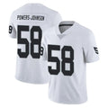 Parkc LV.Raiders #58 Jackson Powers-Johnson Player White Limited Vapor Untouchable Home Game Stitched Jerseys
