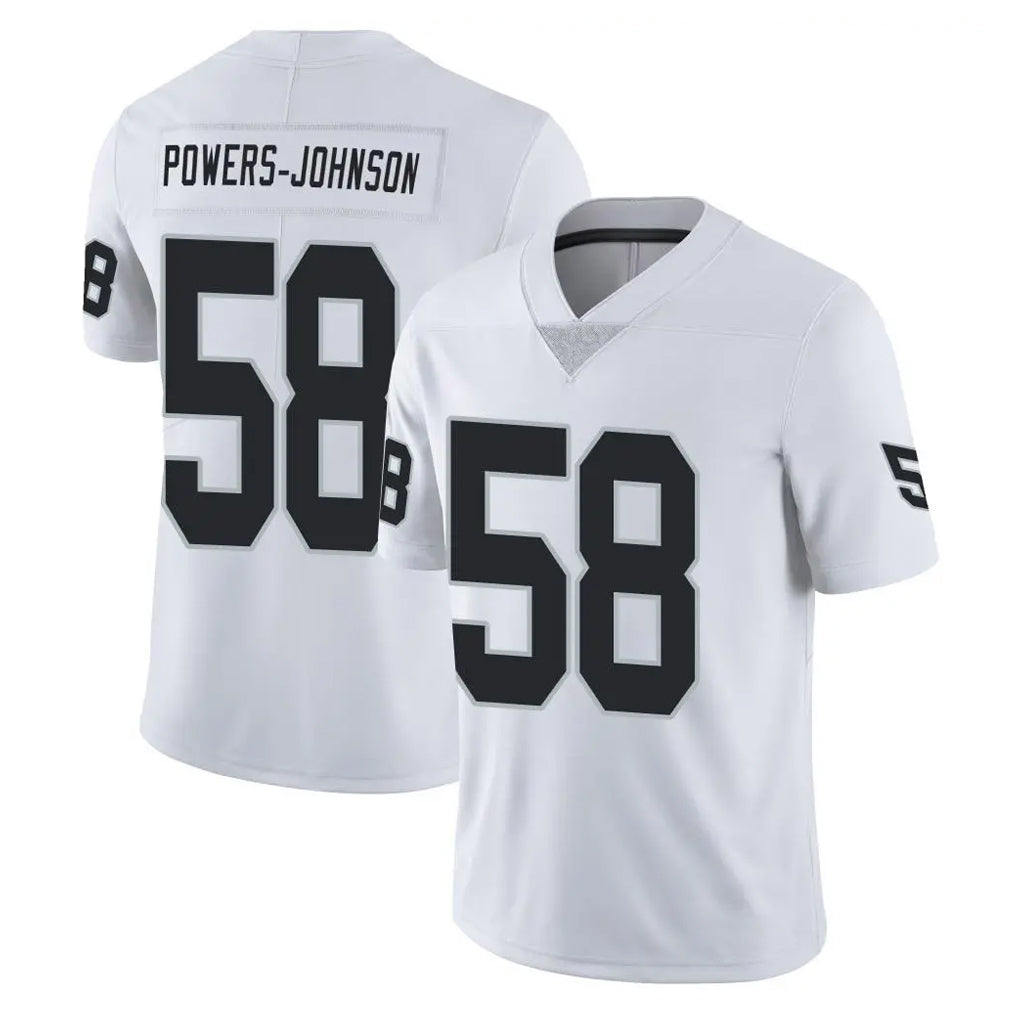 Parkc LV.Raiders #58 Jackson Powers-Johnson Player White Limited Vapor Untouchable Home Game Stitched Jerseys