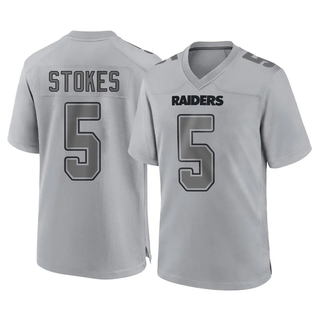 Parkc LV.Raiders #5 Eric Stokes Player Gray Atmosphere Fashion Limited Game Stitched Jerseys