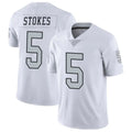 Parkc LV.Raiders #5 Eric Stokes Player White Limited Color Rush Home Game Stitched Jerseys