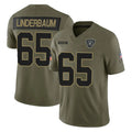 Parkc LV.Raiders #65 Tyler Linderbaum Player Olive 2025 Salute To Service Limited Game Stitched Jerseys