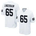 Parkc LV.Raiders #65 Tyler Linderbaum Player White Home Game Stitched Jerseys