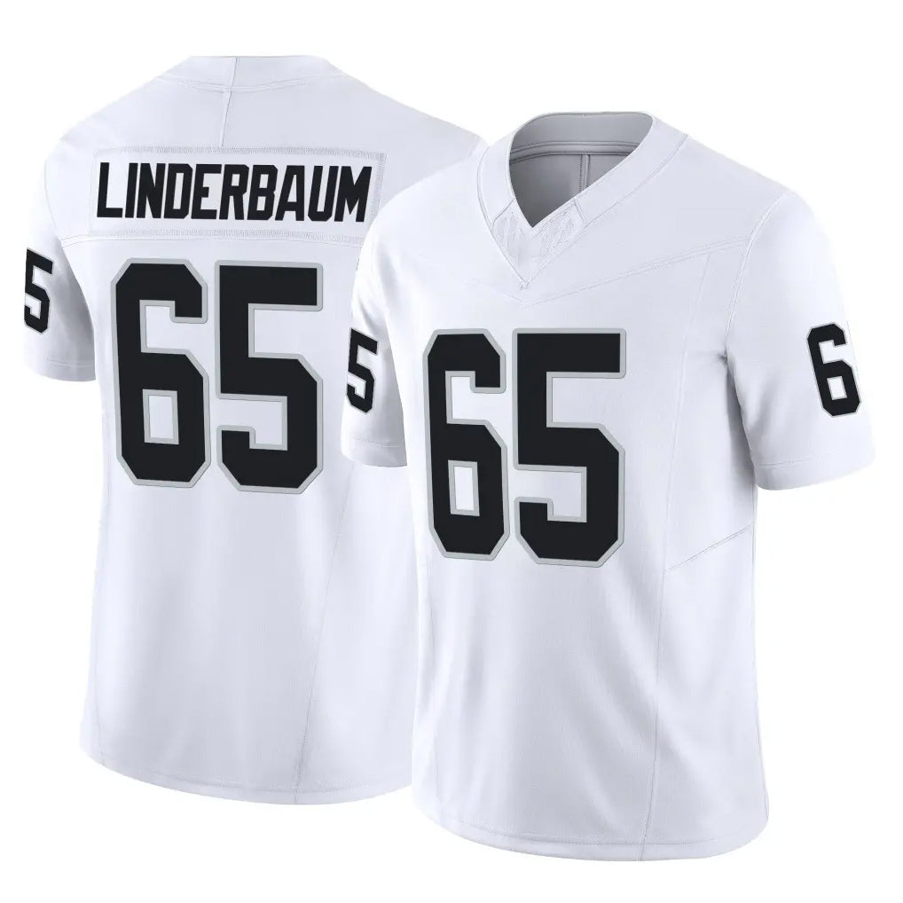 Parkc LV.Raiders #65 Tyler Linderbaum Player White Limited Vapor F.U.S.E. Home Game Stitched Jerseys