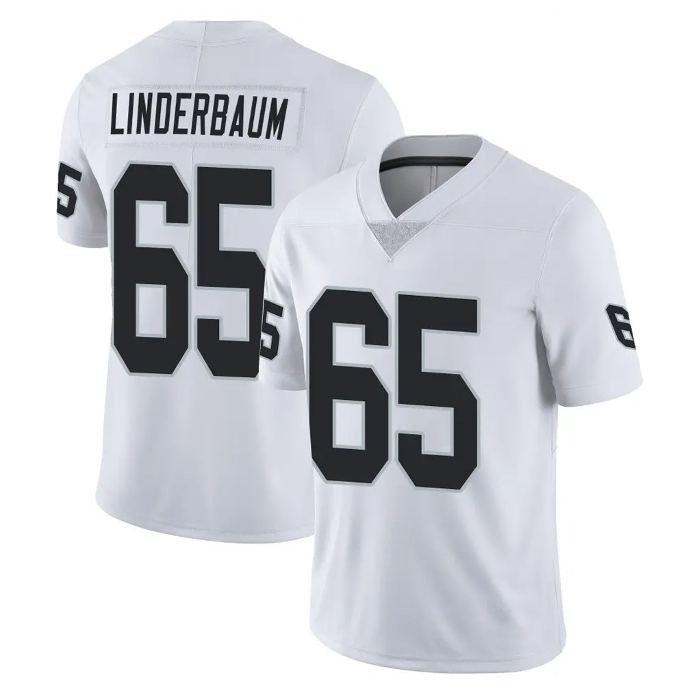 Parkc LV.Raiders #65 Tyler Linderbaum Player White Limited Vapor Untouchable Home Game Stitched Jerseys