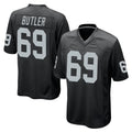 Parkc LV.Raiders #69 Adam Butler Player Black Home Game Stitched Jerseys