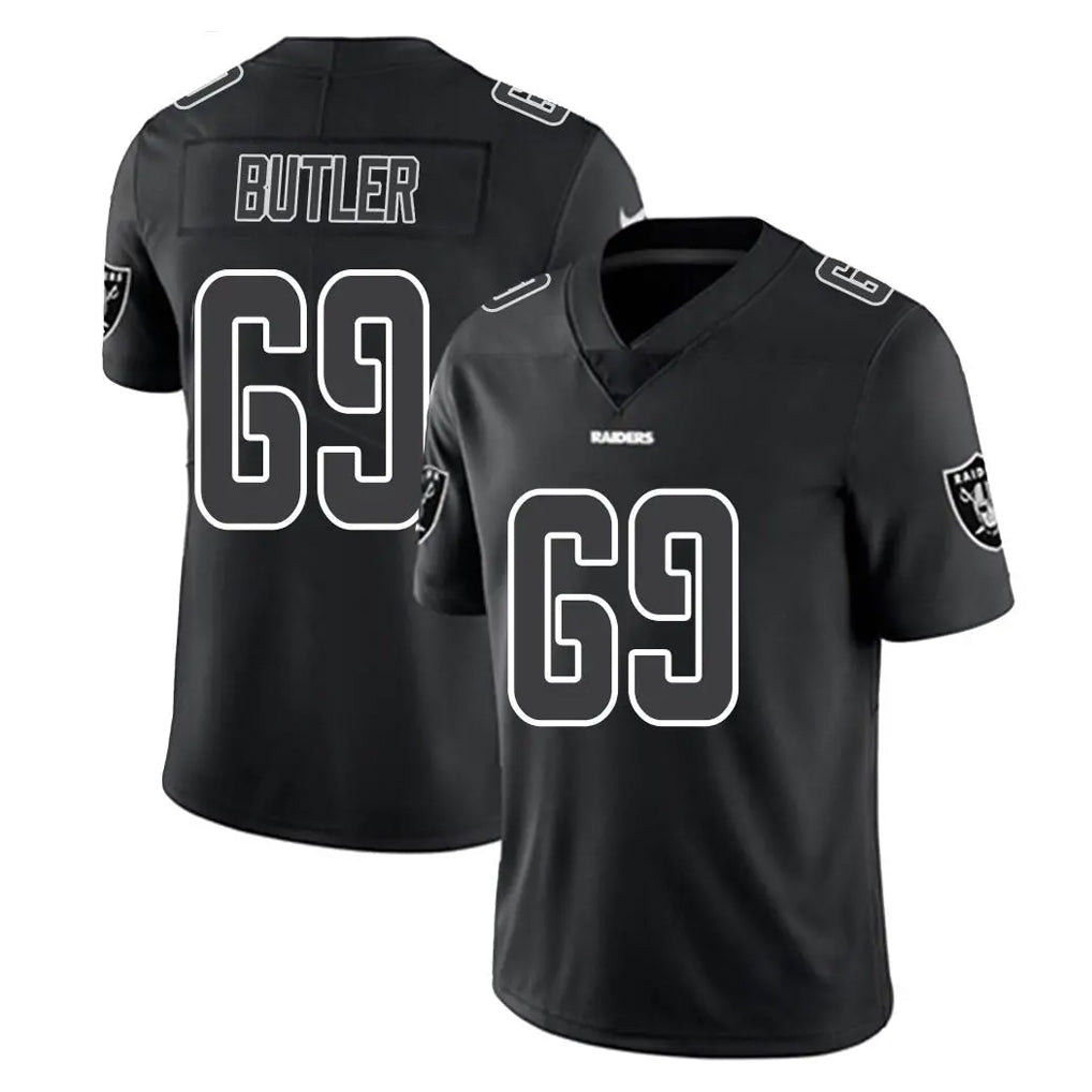 Parkc LV.Raiders #69 Adam Butler Player Black Limited Black Impact Home Game Stitched Jerseys