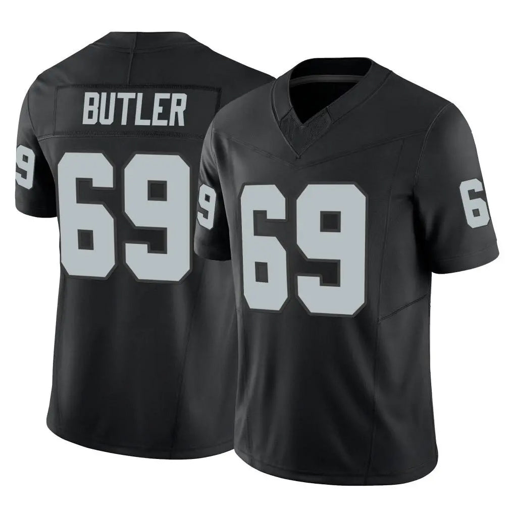 Parkc LV.Raiders #69 Adam Butler Player Black Limited Vapor F.U.S.E. Home Game Stitched Jerseys